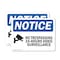 Signmission No Trespassing 24-Hour Video Sign, Vinyl Decal, 10in W x 7in L, 2PK OS-2PACK-NS-D-710-L-14904 - alternate 1